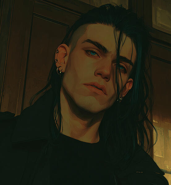 Silas Grimshaw High school Student Scary-looking sweetheart social rejects friend group